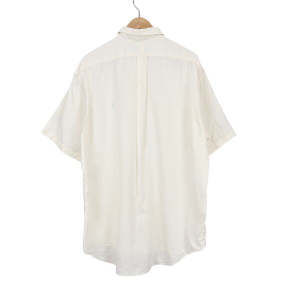 Polo Ralph Lauren Men's Blake Linen Short Sleeve Button Down Deckwash White XL - Picture 6 of 8